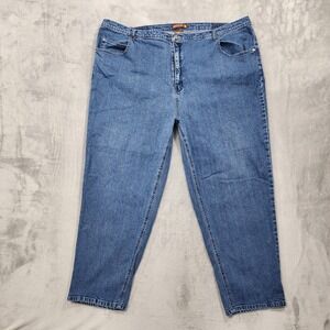 Liz‎ & Me Signature Jeans Womens 8 PETITE/26WP Blue High Rise Relaxed Straight